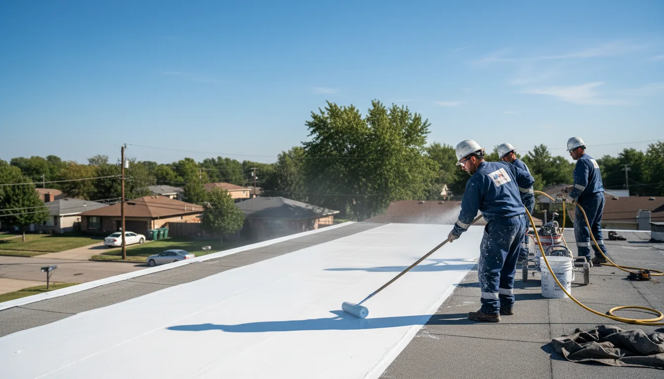 Commercial roof coating in North Prairie, WI near me